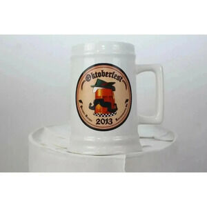 2013 Oktoberfest Projekt Bayern Mug Stein Leavenworth WA 1 Liter EXCELLENT RARE!